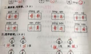 二年级上册期末试卷 二年级上册期末试卷